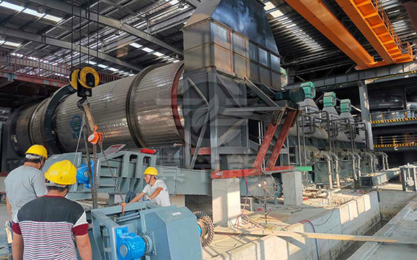 低溫污泥干燥設(shè)備安裝現(xiàn)場(chǎng)